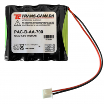 PAC-D-AA-700   Security System Battery BYD D-AA-700 Ni-CD 4.8V 700mAh