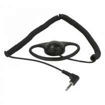 EP1LC-FLEX   Flexible Radio Earphone Coiled Cord and 90° 3.5mm Plug