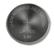 LIR1620   Li-Ion Button Cell 3.6V 10mAh