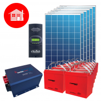 CH-PAT-3KWHJ-24   Kit complet "Prêt à tout" 24V pour chalet 3000Wh/j de consommation