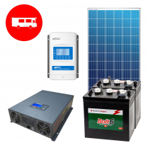 RV-ECO-500WHJ-1   Complete "Economical" 12V Cottage Kit for 500Wh/d Energy Usage