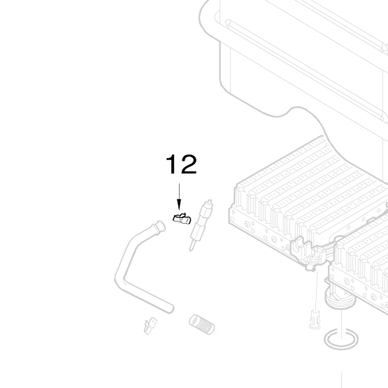 8 701 201 019 0 Piezo clip x10 for Bosch 330PN 520PN Batteries