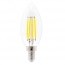 EWL-LEDC37-4-NW   Ampoule transparente à DEL filaments format C37 12V 4W blanc neutre (paquet de 2)