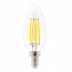 EWL-LEDC37-4-WW   Ampoule transparente à DEL filaments format C37 12V 4W blanc chaud (paquet de 2)