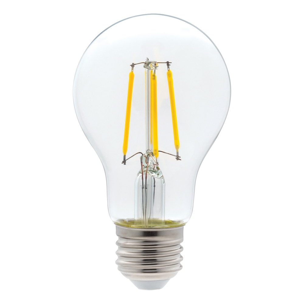 EWL-LEDA60-4-WW   Ampoule transparente à DEL filaments format A60 12V 4W blanc chaud (paquet de 2)