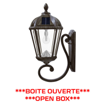 GS-98B-W   Lampe solaire mural Royal Bronze a lumière DEL blanche