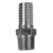 P023-0493   Fitting 1/2" NPTM to 1/2" Barbed Insert Bronze