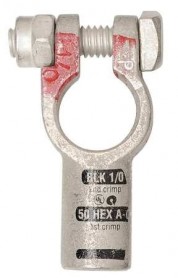 QC4010-005P   Quick Straight Clamp Connector 1/0 AWG Positive Crimp (Pack of 5)