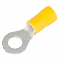 QC160405-100   PVC Insulated Ring Terminal 12-10 AWG 1/4" (Pack of 100)