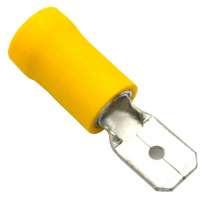 QC160453-100   PVC Insulated Male Disconnect 12-10 AWG .250" (Pack of 100)