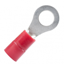 QC160104-100   PVC Insulated Ring Terminal 22-18 AWG #10 (Pack of 100)
