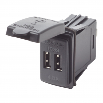 BS1039   12/24V Dual USB 4.8A Chargers - Switch Mount