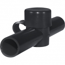 BS4002   Capuchon de câble à double entrée - Noir < 2/0 AWG