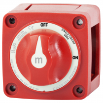 BS6006   m-Series Mini On-Off Battery Switch with Knob - Red