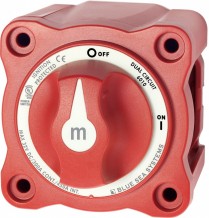 BS6010   m-Series Mini Dual Circuit Battery Switch - Red