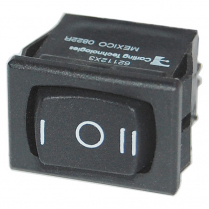 BS7484   Interrupteur à bascule SPDT - (ON)-OFF-(ON) marqué (I O II)