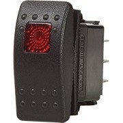 BS7943   Interrupteur Contura II SPDT Noir - ON-OFF-(ON)