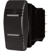 BS8286   Contura Switch DPDT Black ON-OFF-ON