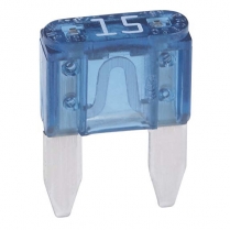 QC509107-025   Mini Blade Fuse ATM 15A Blue (Pack of 25)