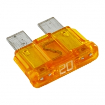 QC509129-025   Standard Blade Fuse ATC/ATO 20A Yellow (Pack of 25)