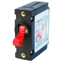 BS7201   A-Series Toggle Circuit Breaker - Single Pole 5A Red