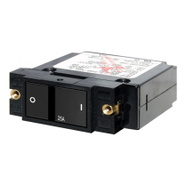 BS7405   A-Series Flat Rocker Circuit Breaker - Single Pole 25A