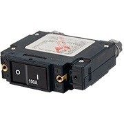 BS7549   C-Series Flat Rocker Circuit Breaker - Single Pole 100A