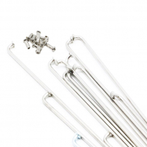 EWVP-V023   Rayons de roue, fini inox, 165 mm (paquet de 5)