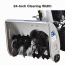 HS6050E    24-Inch 212cc Two-Stage Gas Powered Snow Blower with Electric Start