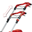 3413273   Ens. tondeuse à gazon poussée sans fil - sans balais RASARRO 36/42 avec 2x batteries 4.0Ah et chargeur double