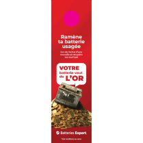 AFF-ECOFRAIS-FR  AFF RETOUR BATTERIE 10''X2,75''- FR (UN)