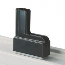 MBE-4935N  MAGNETIC SIGN BRACKET L-SHAPE BLACK SHELF TOP