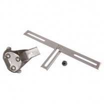 License Plate Bracket - Rear - Stainless Steel - 1938-48 Ford Car  