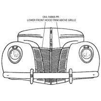 Hood Trim - 1940 Ford Car  