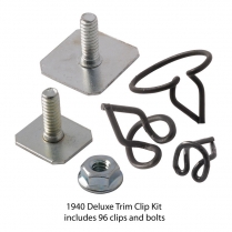 Body Trim Clip Kit - Deluxe - 1940 Ford Car  