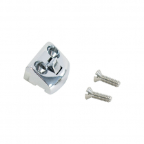 Door Striker Plate - Chrome - RH or LH - 1940 Ford Car