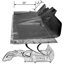 Floor Mat - Rubber - 1949-50 Ford Car  