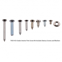 Interior Trim Screw Kit - Stainless - 4 Door Sedan - 1950 Ford Car  