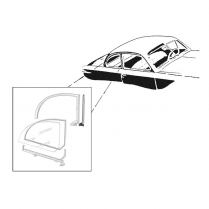 Quarter Window Seal - 1950 Ford Car  