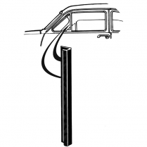 Back Edge of Vent Window Seals - All except Convertible & Wagon - Mercury - 1950-51 Ford Car  