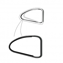 Quarter Window Seal - 1950-51 Ford Car  