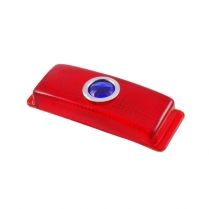 Taillight Lens - w/Blue Dot - 1948-56 Ford Truck, 1941 Ford Car