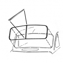 Windshield Division Bar - 1941-48 Ford Car