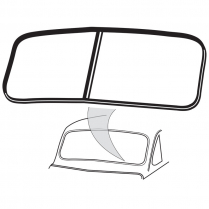 Windshield Seal - No Groove for Chrome - Closed Car - 1941-48 Ford and Mercury Car