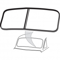 Windshield Seal - with Groove for Chrome - Closed Car - 1941-48 Ford and Mercury Car