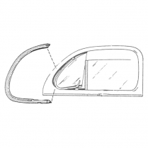 Vent Window Rubber Seals - Non-MoldedClosed Car - 1941-48 Ford Car