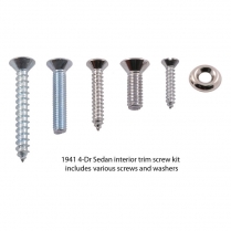Interior Trim Screw Kit - Stainless - 4 Door Sedan - 1941 Ford Car  