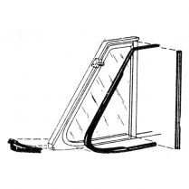 Vent Window Rubber Seals - Convertible - 1941-48 Ford Car