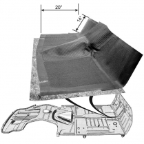Floor Mat - Rubber - 1951 Ford Car  