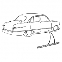 Front Door Molding - Right Hand - 1951 Ford Car  